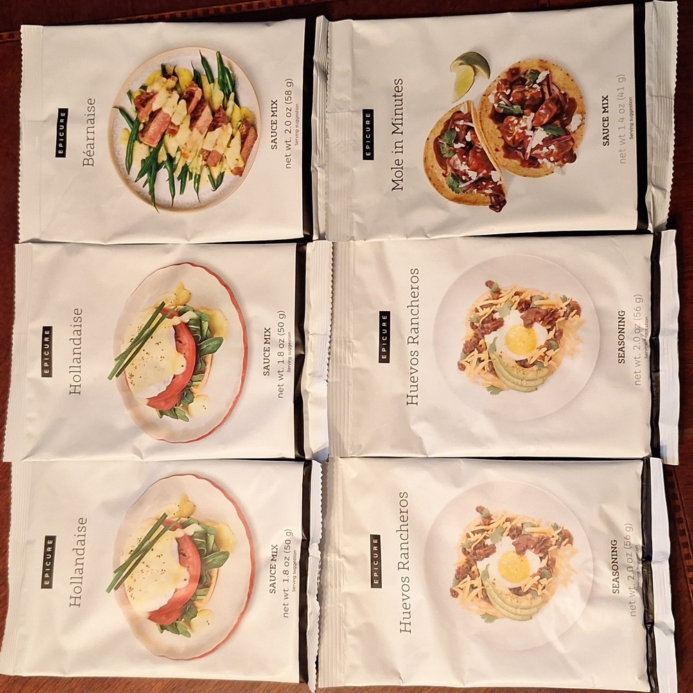 Epicure Bundle - Hollandaise, Huevos Rancheros, Mole In Minutes, Bearnaise - NWT